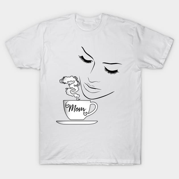 Funny Mom’s coffee, Life starting after coffee shirt, coffee lovers gift, coffee gift, coffee cozy, birthday, cafeteria’s stickers, women’s fashion T-Shirt by PowerD